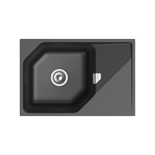 Мойка кухонная RIVELATO LOCUS LS-75 (черный/antracite/антрацит)