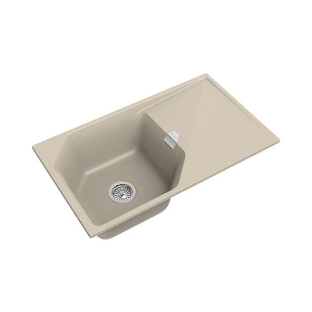 Мойка кухонная RIVELATO LOCUS LS-85 (бежевый/beige scuro/темно-бежевый)