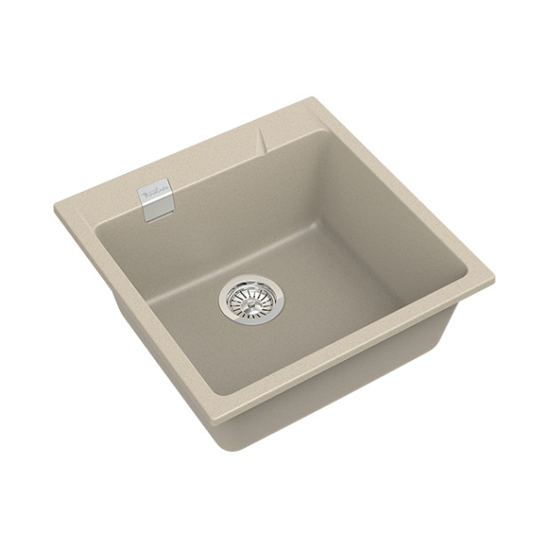 Мойка кухонная RIVELATO RAUM RM-50 (бежевый/beige scuro/темно-бежевый)