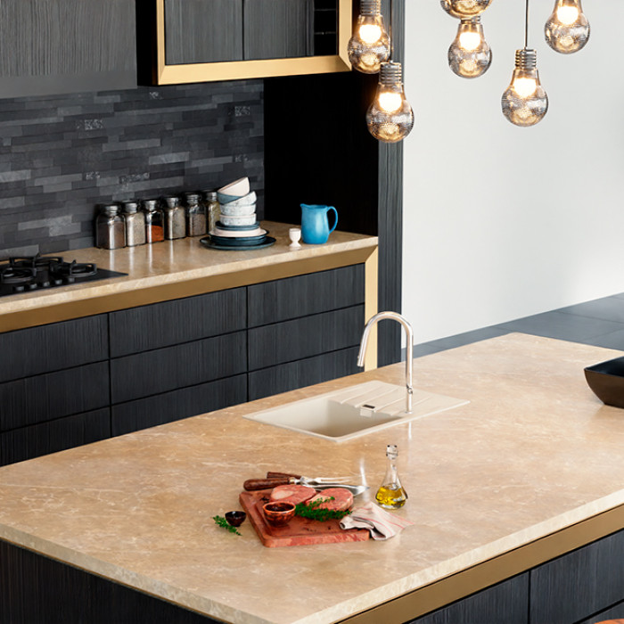 Мойка кухонная RIVELATO RAUM RM-78 (песочный/topazio/топаз)