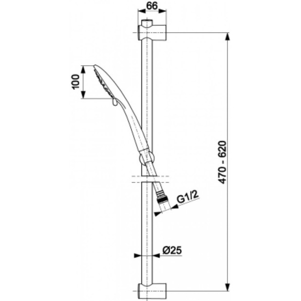 MOZA GOLD стойка для душа