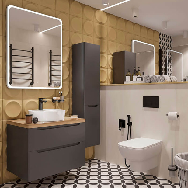 Раковина Bocchi Sottile Slim Line 1599-061-0126, белая 45x45 см