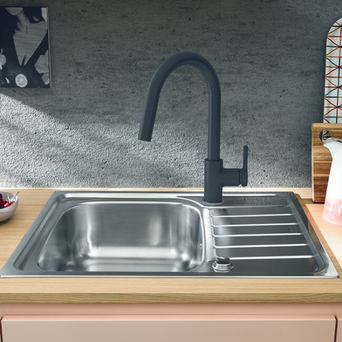 Смеситель для кухни FRANKE Lina с выдвижным шлангом, сахара