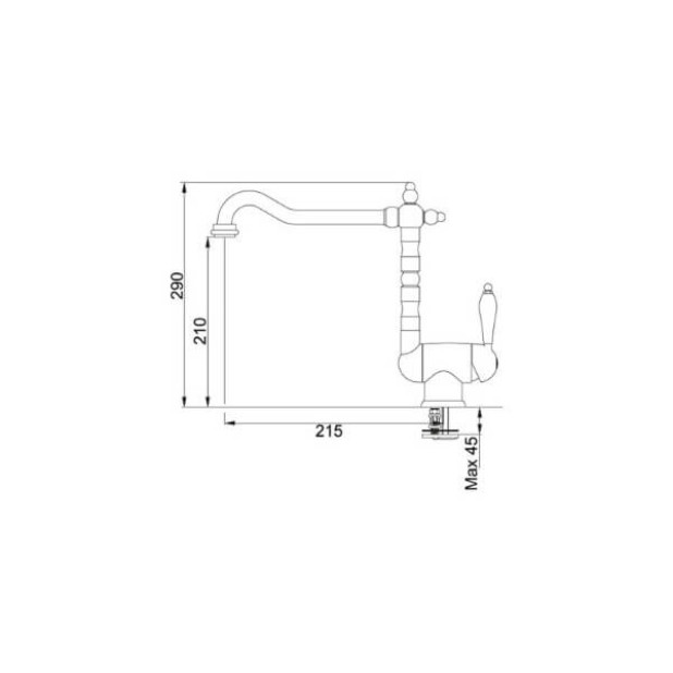 Смеситель для кухни FRANKE Old England / установка перед окном