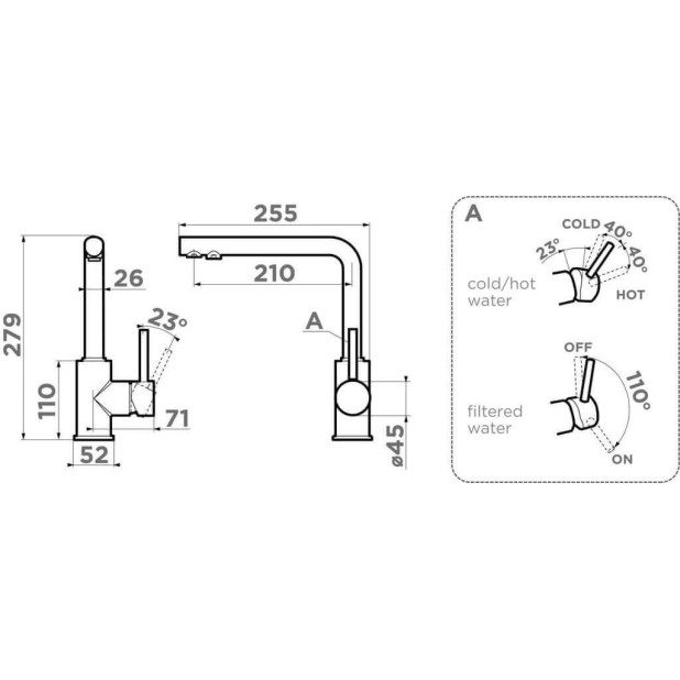 Смеситель для кухни Omoikiri Nakagawa 2 Plus-BN нержавеющая сталь