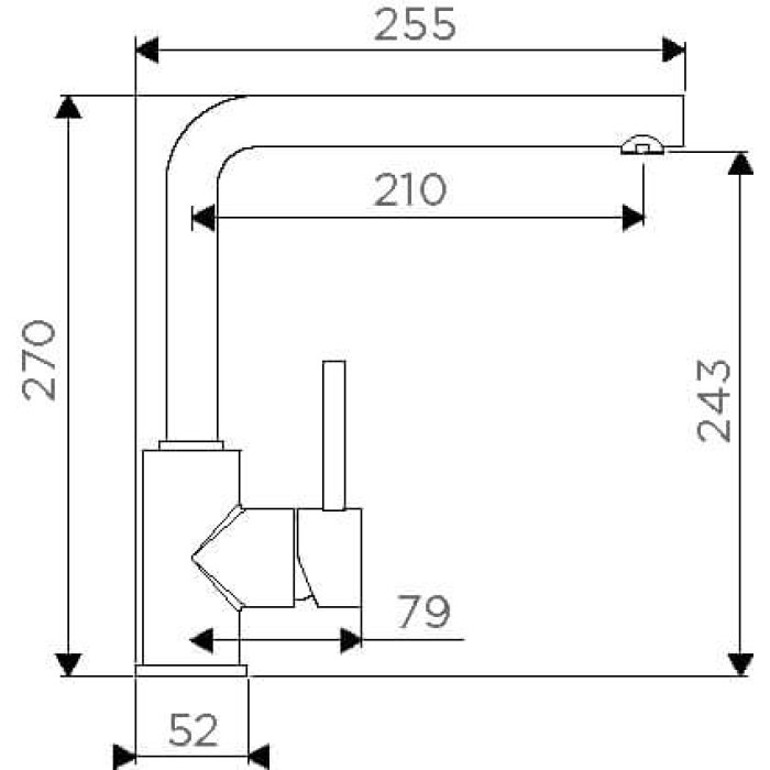 Смеситель для кухни Omoikiri Nakagawa-BE ваниль