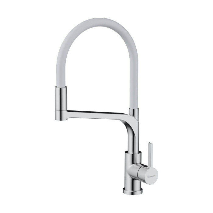 Смеситель для кухни Omoikiri Sinto 2 Plus-BN-WH нержавеющая сталь/белый