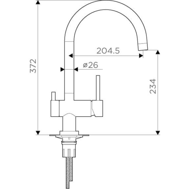 Смеситель для кухни Omoikiri Yamada-WH белый