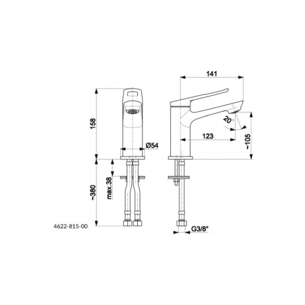 Смеситель для умывальника Amazonit KFA