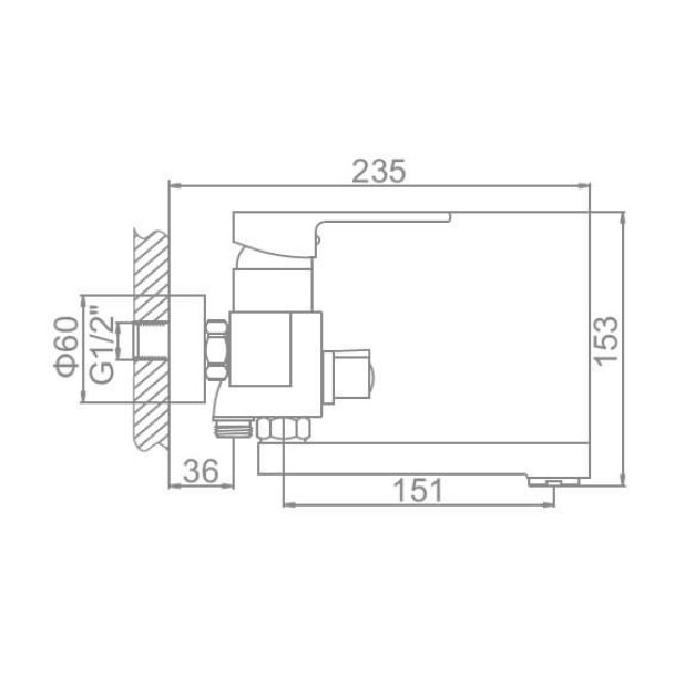 Смеситель Ledeme H30 L3130