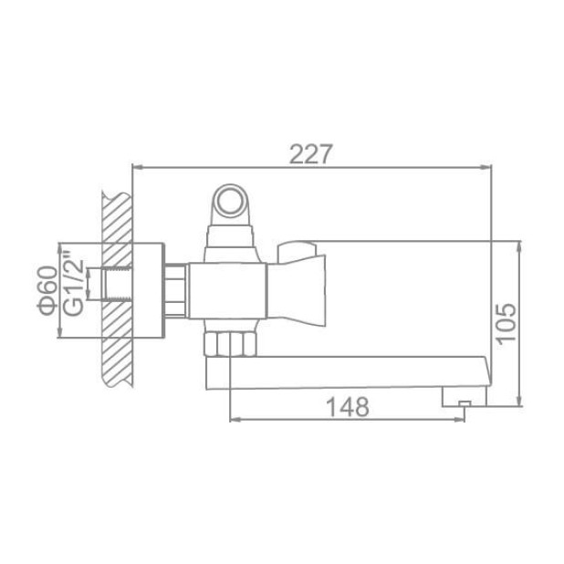 Смеситель Ledeme H87 L3187
