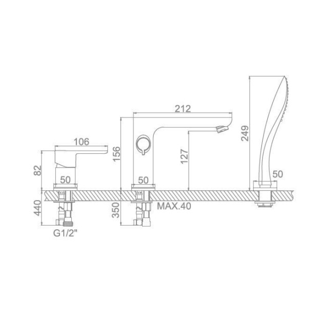 Смеситель LEDEME L1153