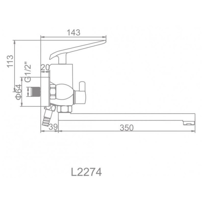 Смеситель Ledeme L2274B