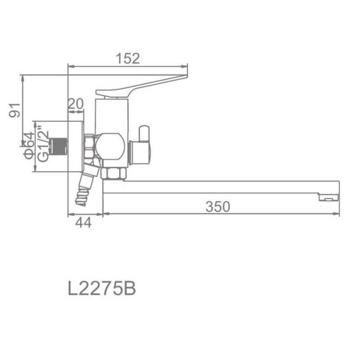 Смеситель Ledeme L2275B
