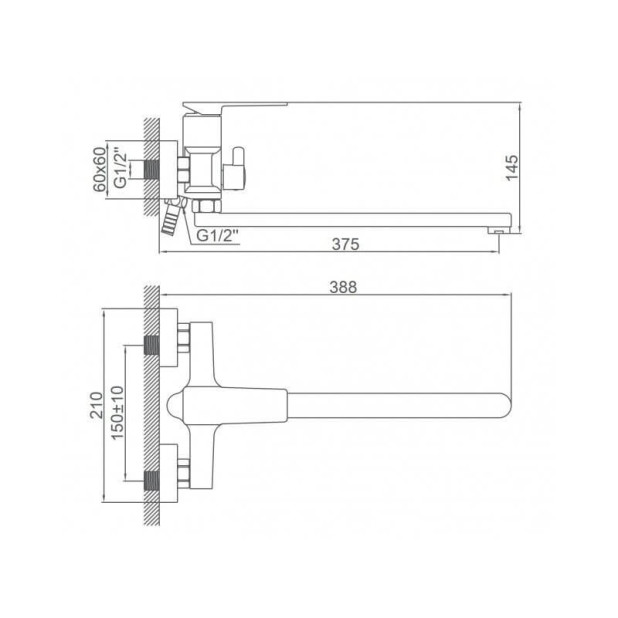 Смеситель Ledeme L2278B