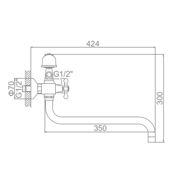 Смеситель LEDEME L2619C