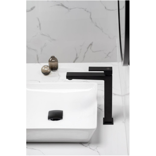 Смеситель Logon Black для высоких раковин