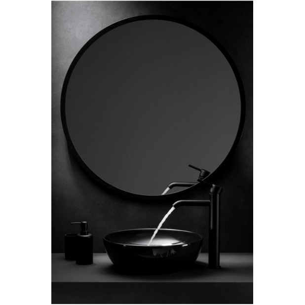 Смеситель MOZA Black для высоких раковин