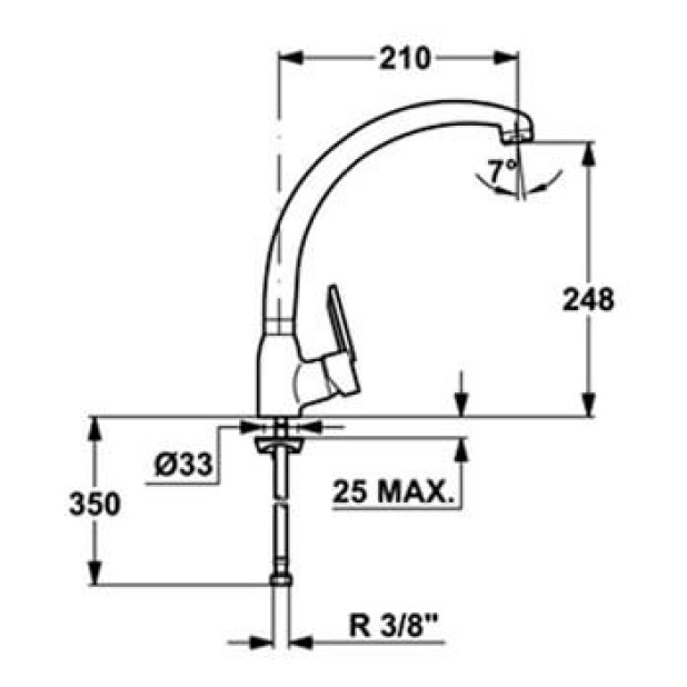 Смеситель ТЕКА MN хром