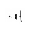 Смеситель встроенный LOGON Black для ванной (комплект)