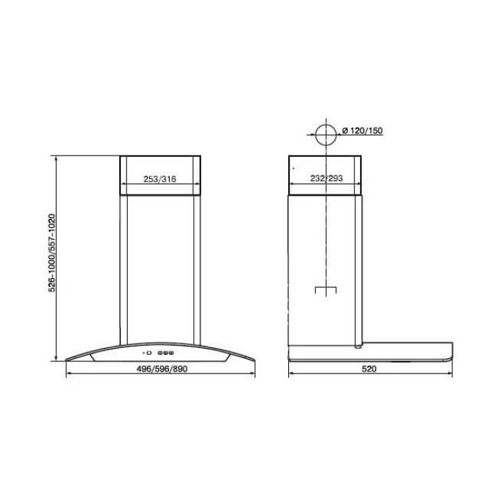 Вытяжка ELIKOR Аметист 60П-430-К3Д (940694)