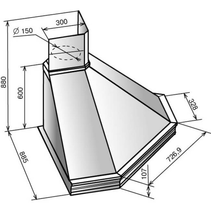Вытяжка ELIKOR Форест 90П-650-П3Д (943919)