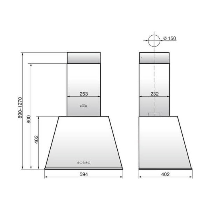 Вытяжка ELIKOR Гамма 60П-650-Э3Д (943909)