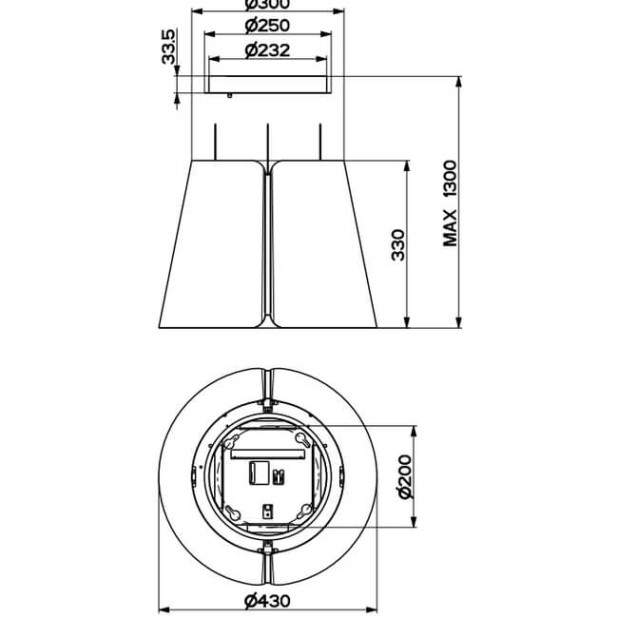 Вытяжка FABER BEAT BK MATT F45 (345.0612.337)