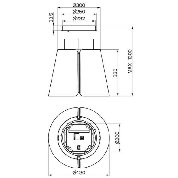 Вытяжка FABER BEAT DG MATT F45 (345.0612.339)