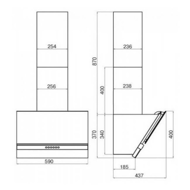 Вытяжка FABER Beryl BK A60 110.0383.025