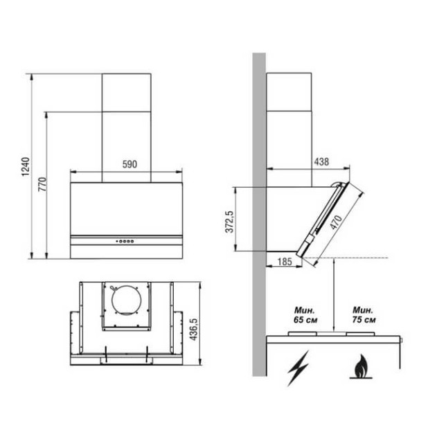 Вытяжка FABER Korund BK A60 (110.0343.761)