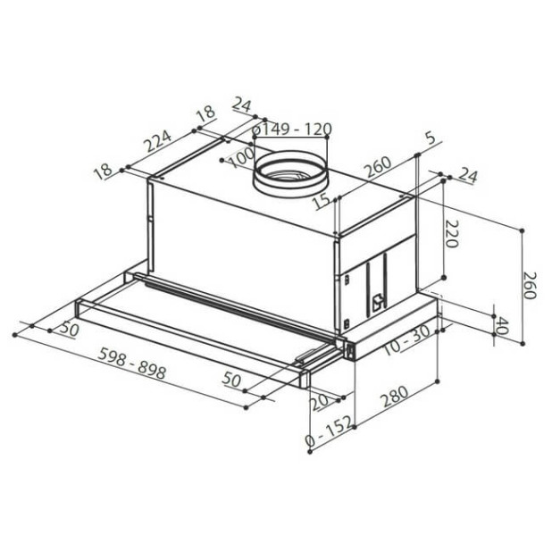 Вытяжка FABER MAXIMA NG EV8 LED AM/X A90 (315.0635.145)