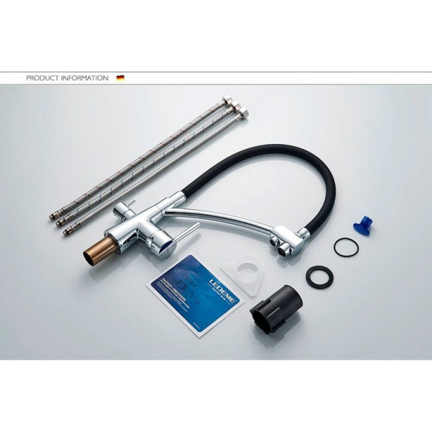 Смеситель для кухни Ledeme L4855-2