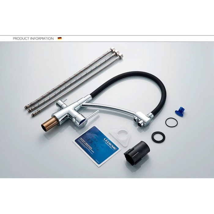 Смеситель для кухни Ledeme L4855-2