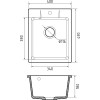 Мойка кухонная GF-UR-240 (песочный)