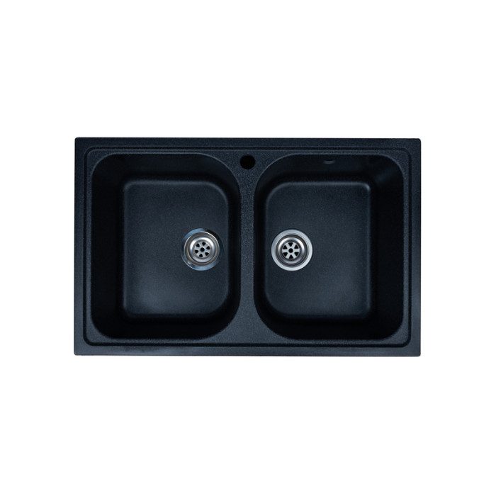 Мойка кухонная GRANRUS GR-785 W (черный)