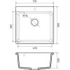 Мойка кухонная GRANFEST GF-LV-510 (графит)