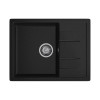 Мойка кухонная GRANFEST GF - Q650L чаша слева черный (выставочный образец)